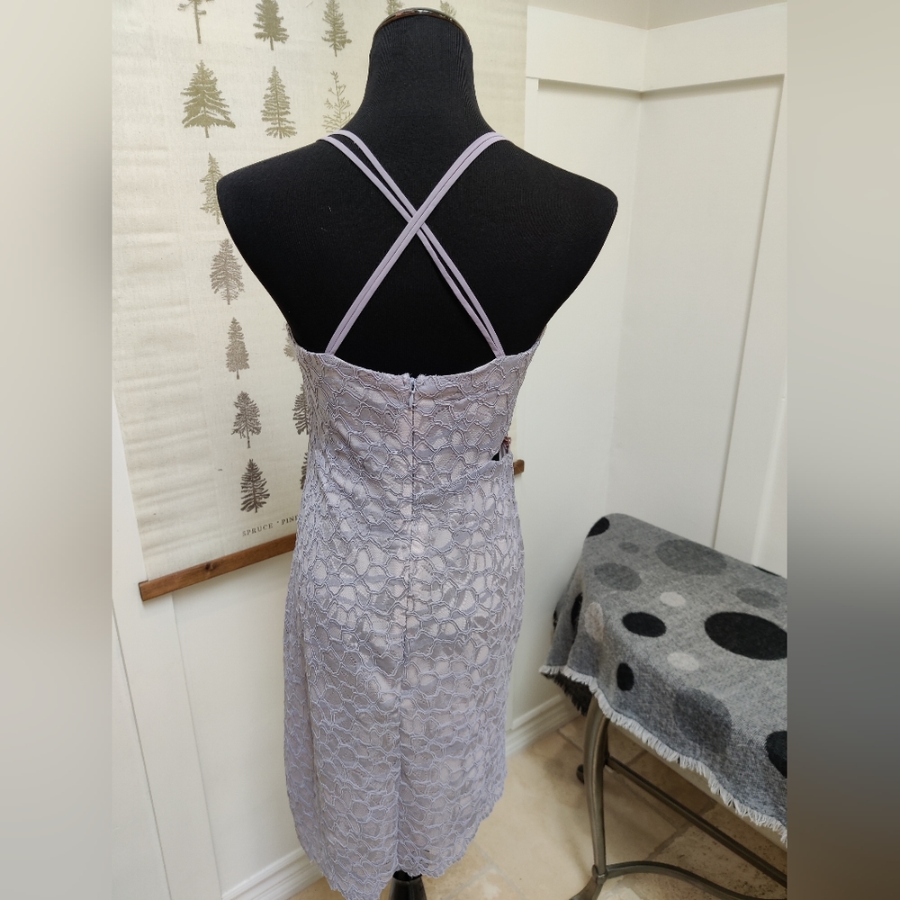 Topshop Lace Cut Out Dress - size 8 - Picture 6 of 10